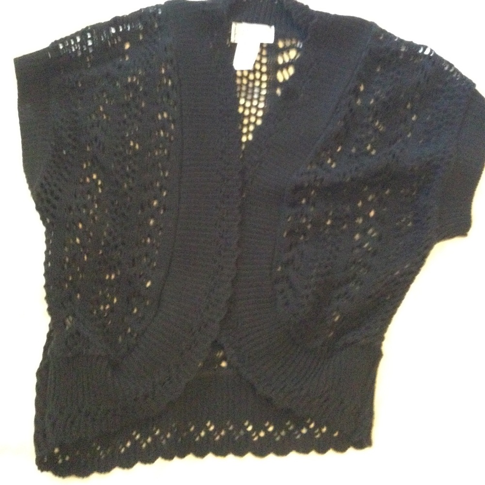 Black sweater shrug